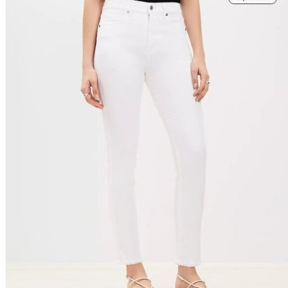 NEW, LOFT Curvy High Waist Skinny Tie Dye Dip Jeans - Picture 1 of 16